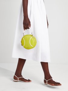 Double tennis ball small crossbody